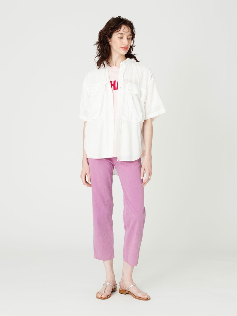 ガーメントダイ 5ポケット パンツ 詳細画像 lavender 4