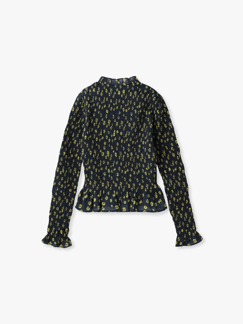 ノラ プリント トップ 詳細画像 navy 1