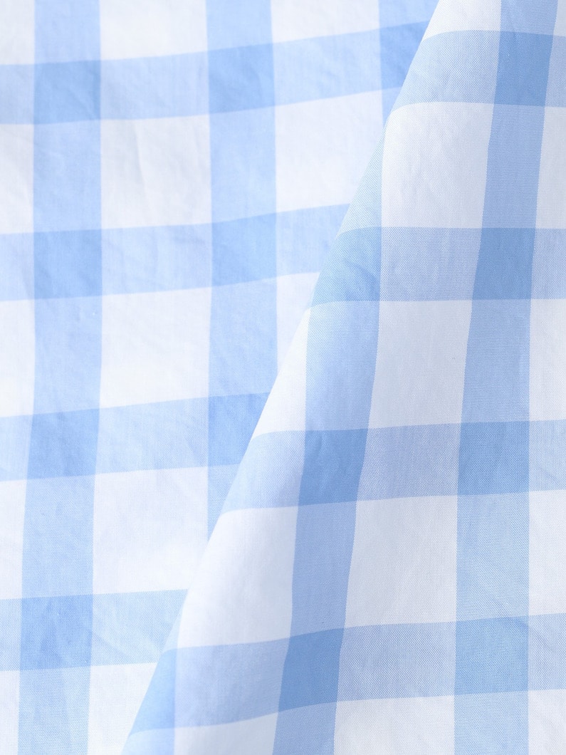 アイリーン ギンガムチェック シャツ（ライトブルー） 詳細画像 light blue 4