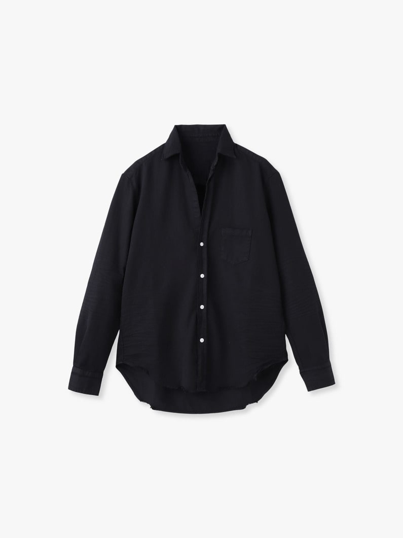 アイリーン フェイマス デニムシャツ（ホワイト/ブラック） 詳細画像 black 4