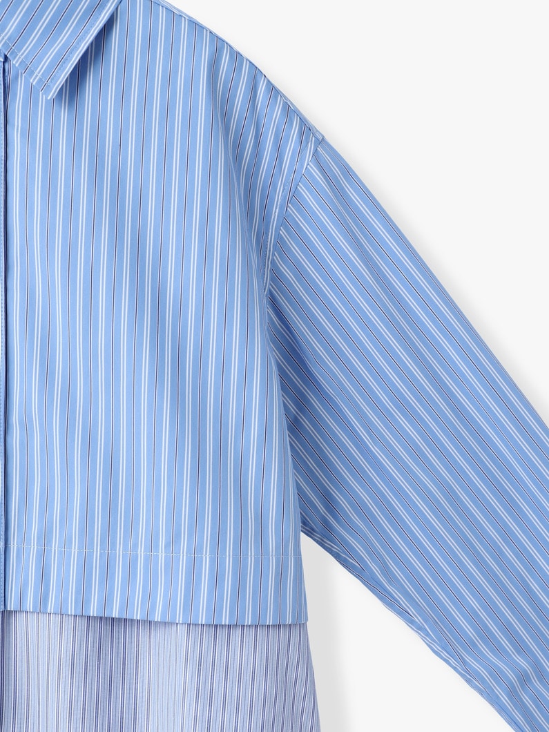 レイヤード ストライプ シャツ 詳細画像 pink 2