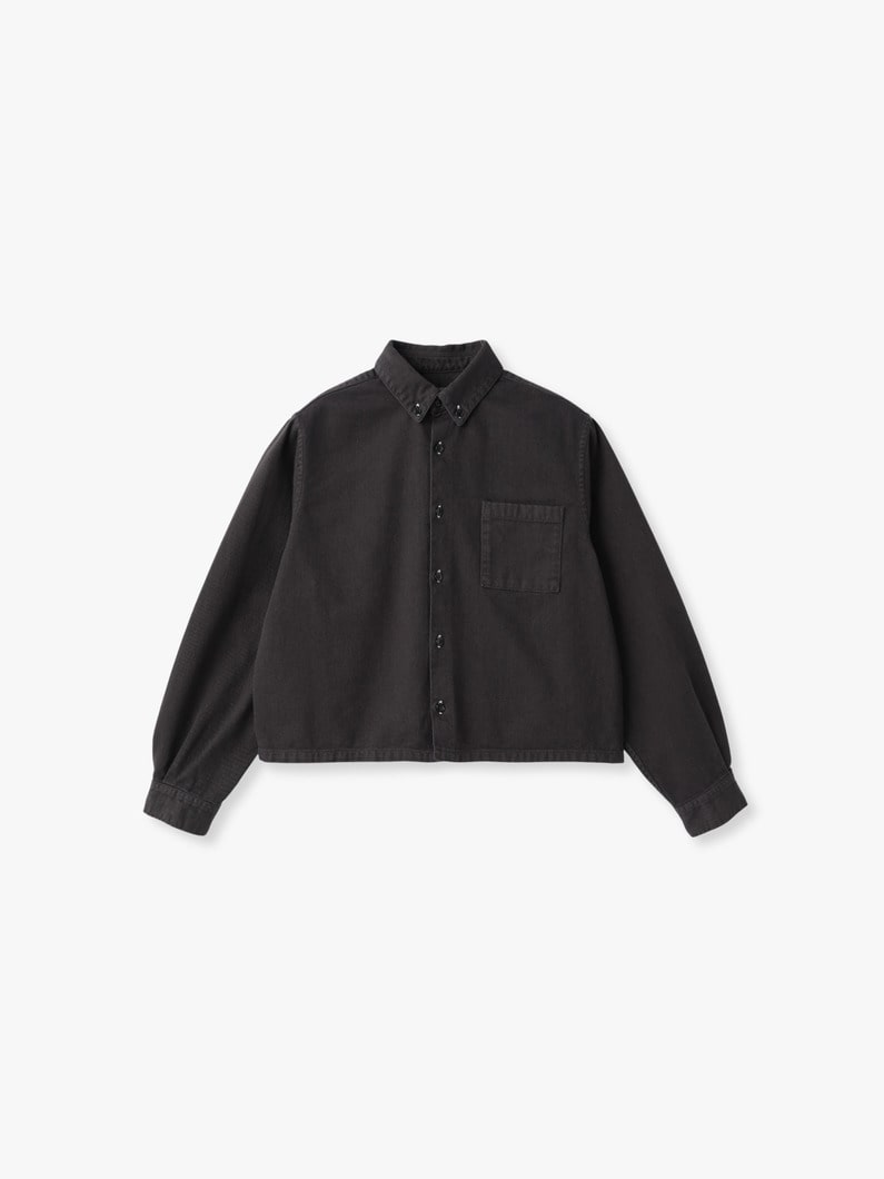 カツラギ シャツジャケット 詳細画像 black