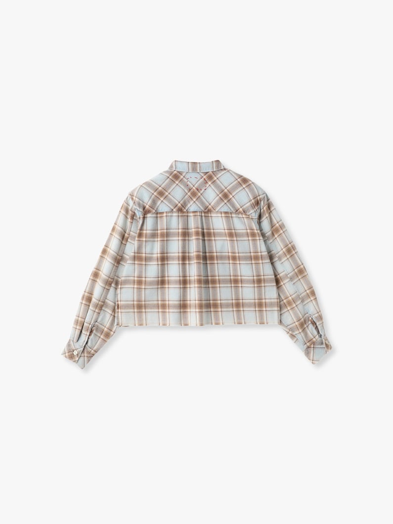 フランネル フェード チェックシャツ 詳細画像 blue 1