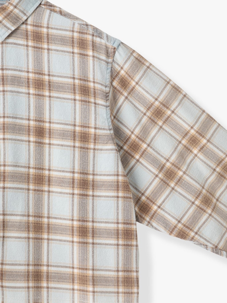 フランネル フェード チェックシャツ 詳細画像 blue 2