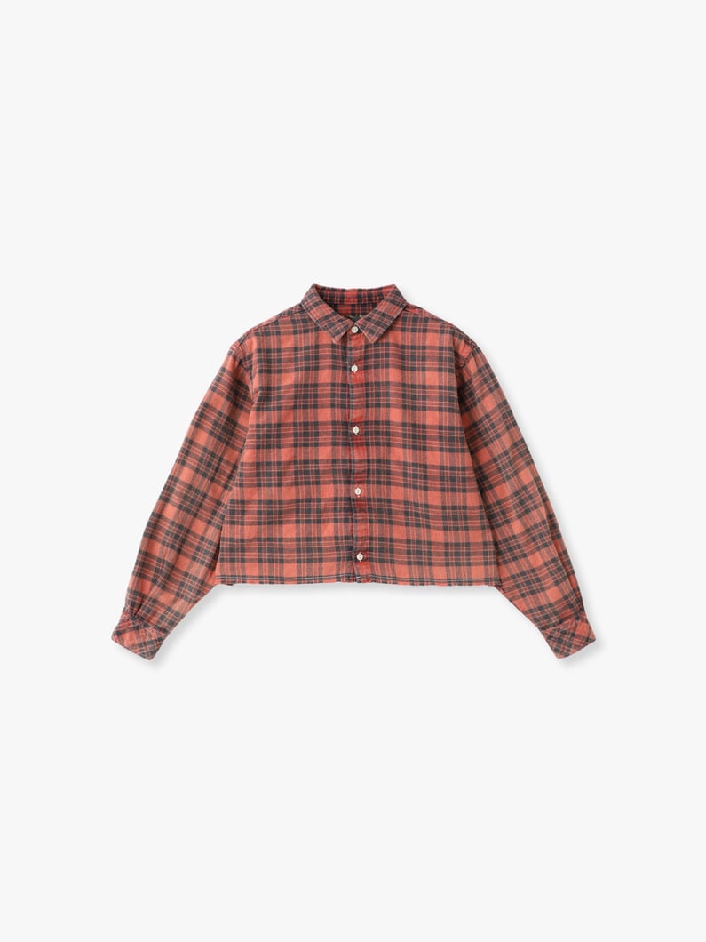 フランネル フェード チェックシャツ 詳細画像 red