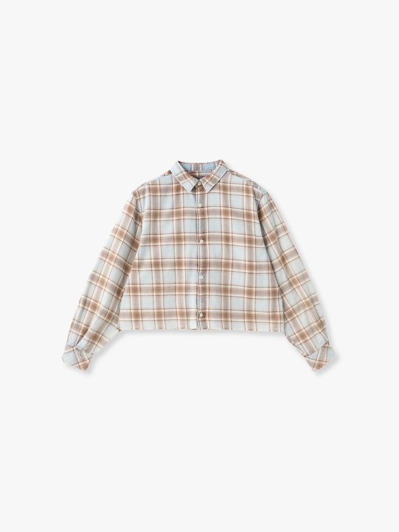 フランネル フェード チェックシャツ 詳細画像 blue 1