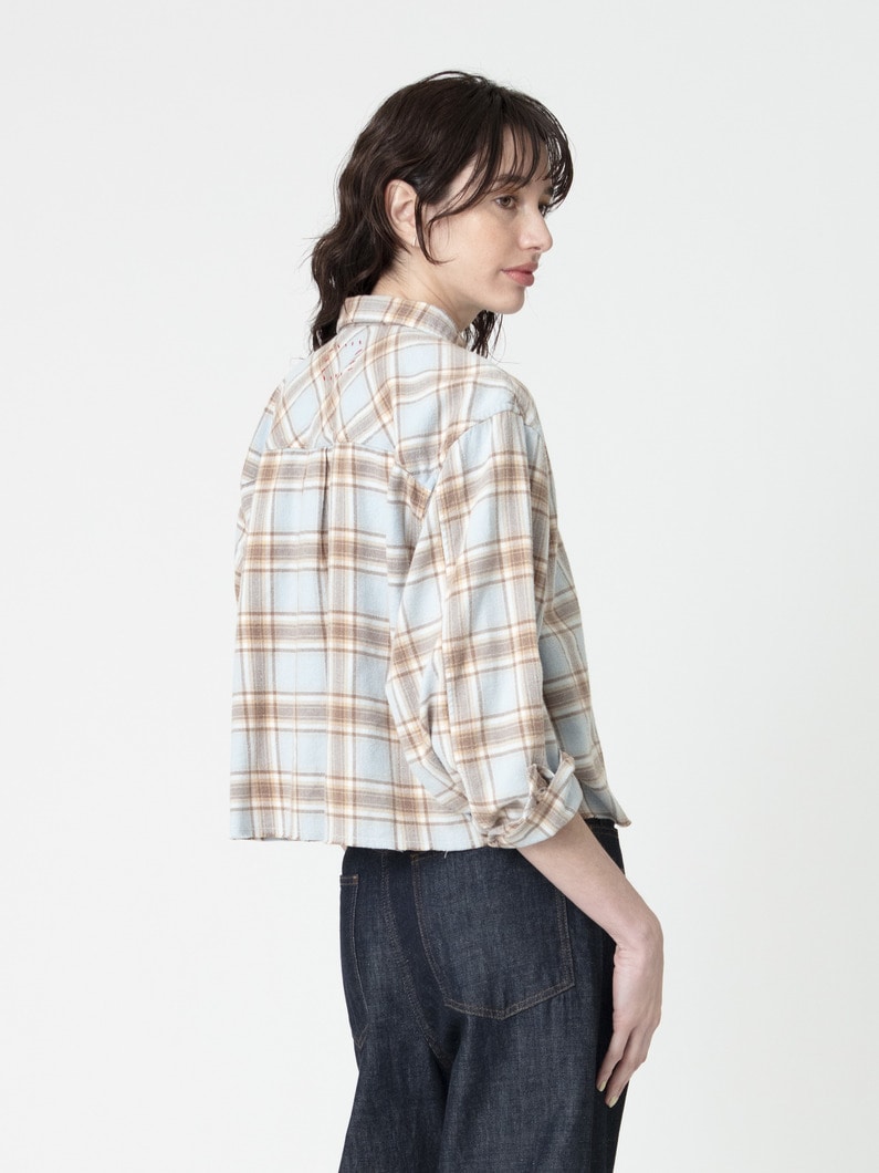 フランネル フェード チェックシャツ 詳細画像 blue 2