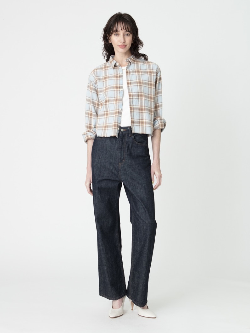 フランネル フェード チェックシャツ 詳細画像 blue 3