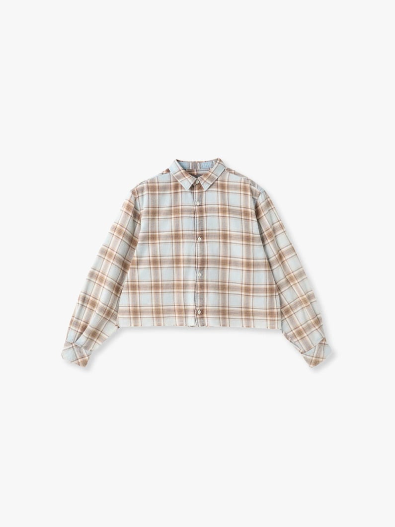 フランネル フェード チェックシャツ 詳細画像 blue 4