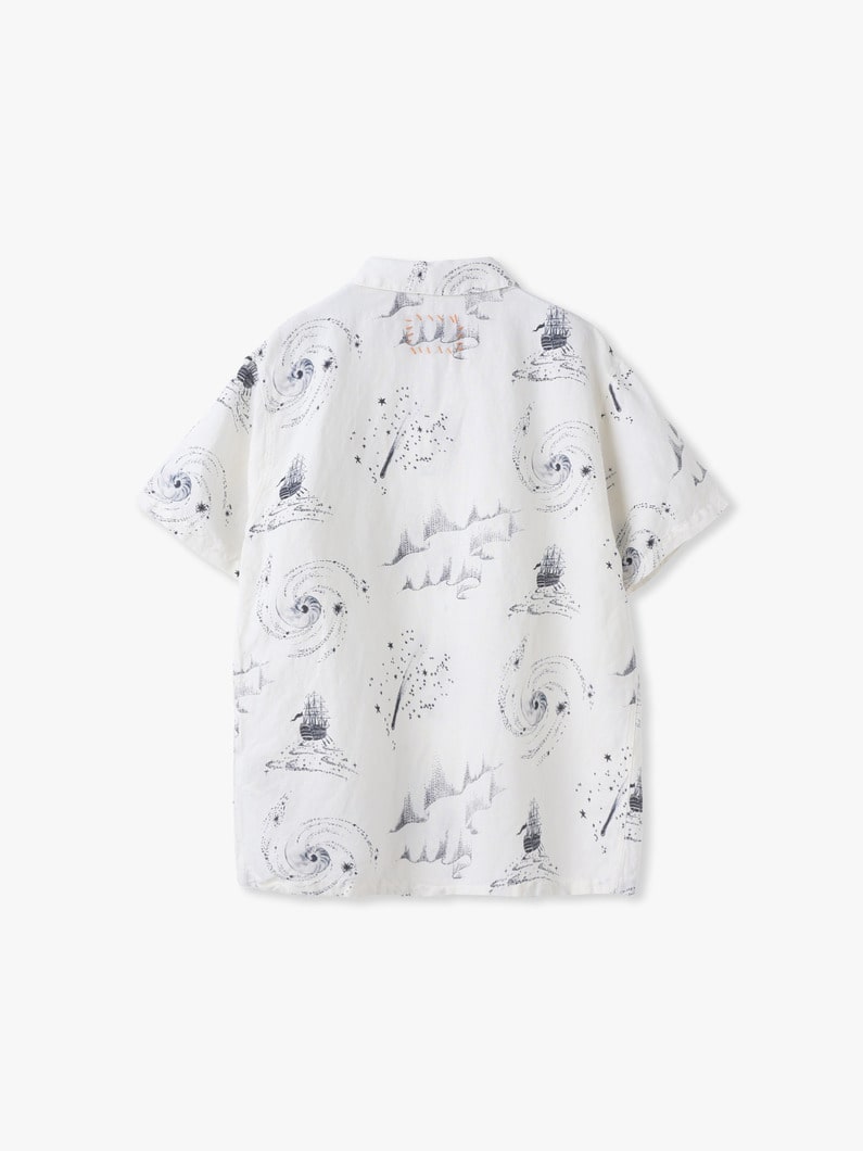 コスモ ショートスリーブ オープンカラーシャツ 詳細画像 off white 1