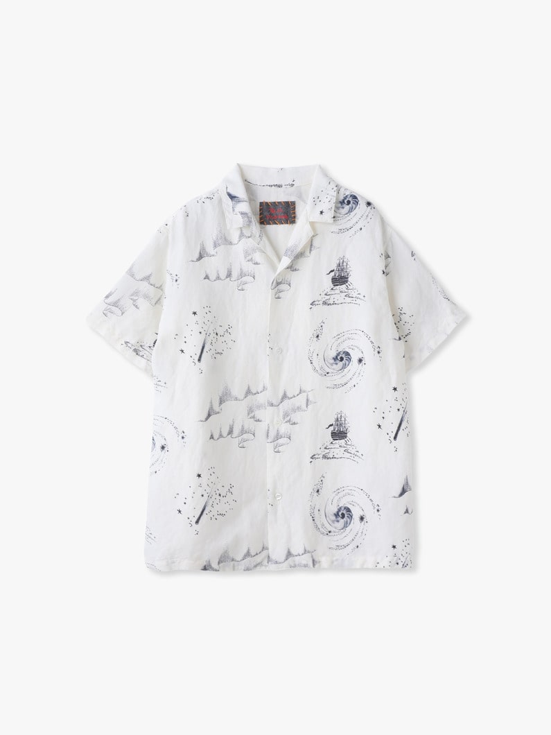 コスモ ショートスリーブ オープンカラーシャツ 詳細画像 off white 1