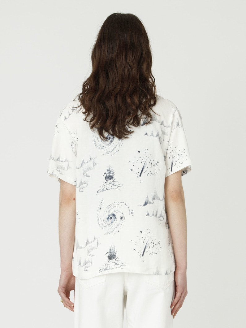 コスモ ショートスリーブ オープンカラーシャツ 詳細画像 off white 3