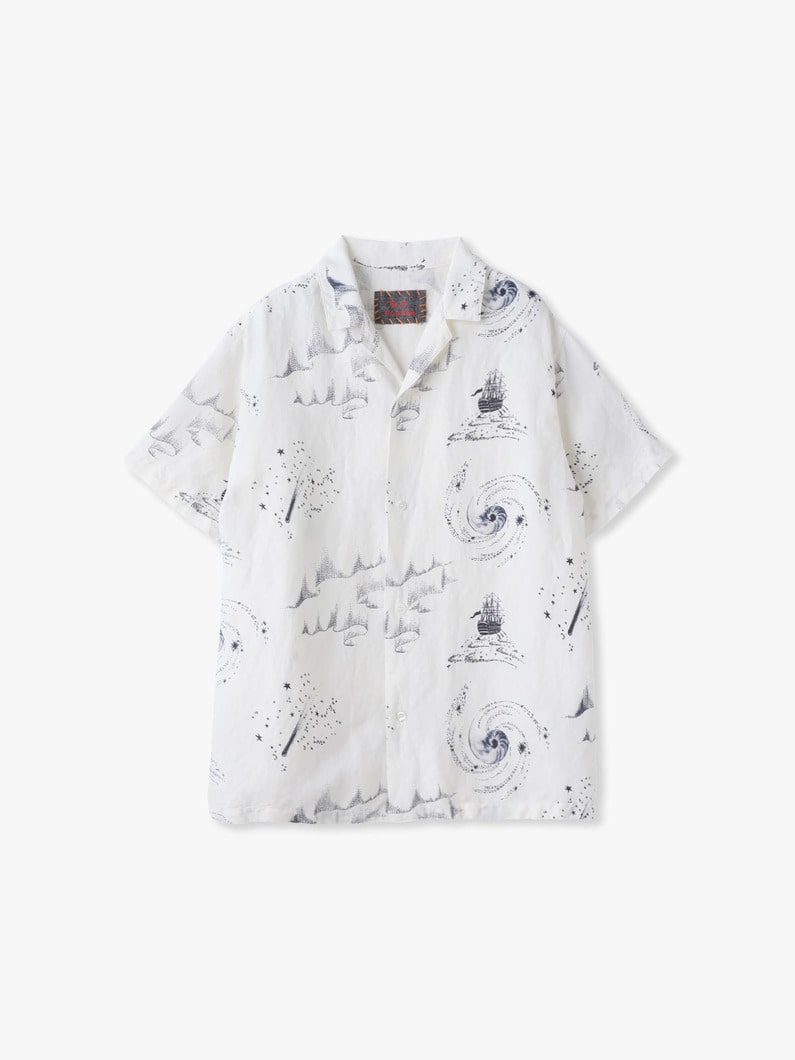 コスモ ショートスリーブ オープンカラーシャツ 詳細画像 off white 4