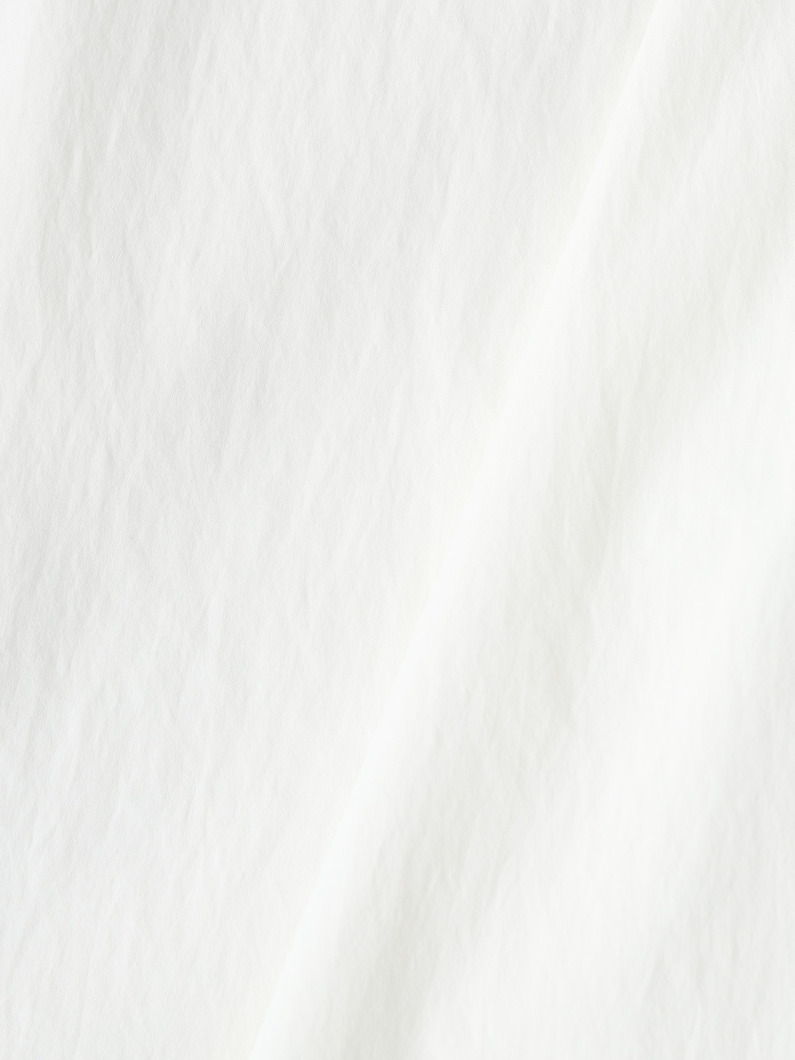ストレッチ ギャザー ブラウス（ホワイト/ブラック） 詳細画像 white 4