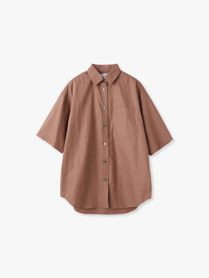 タイプライター ビッグ シャツ 詳細画像 brown 3