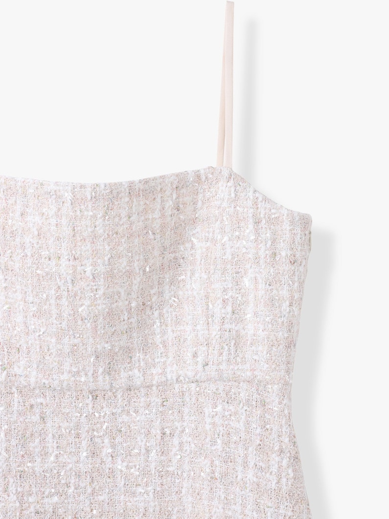 ツイード キャミソール トップ 詳細画像 ivory 2