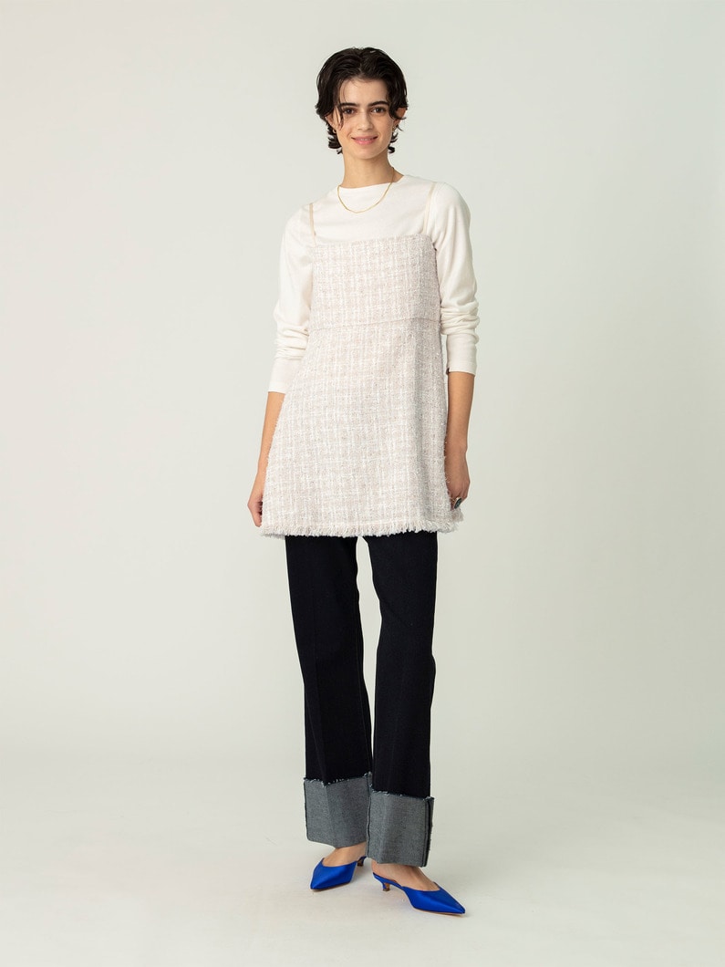 ツイード キャミソール トップ 詳細画像 ivory 1