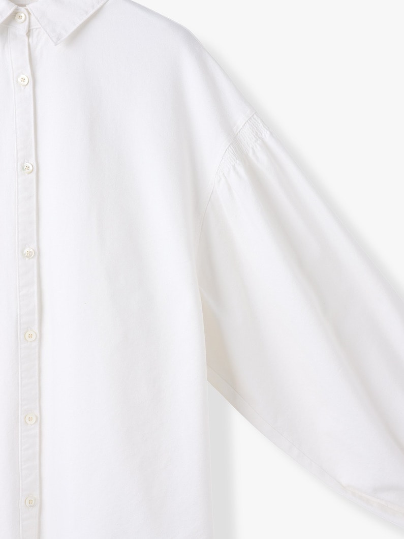 シャーリング ヨーク シャツ（ホワイト） 詳細画像 white 2