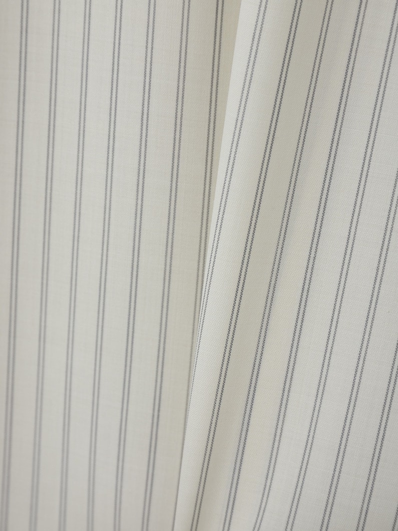 スーパーファインウール ストライプシャツ 詳細画像 ivory 3