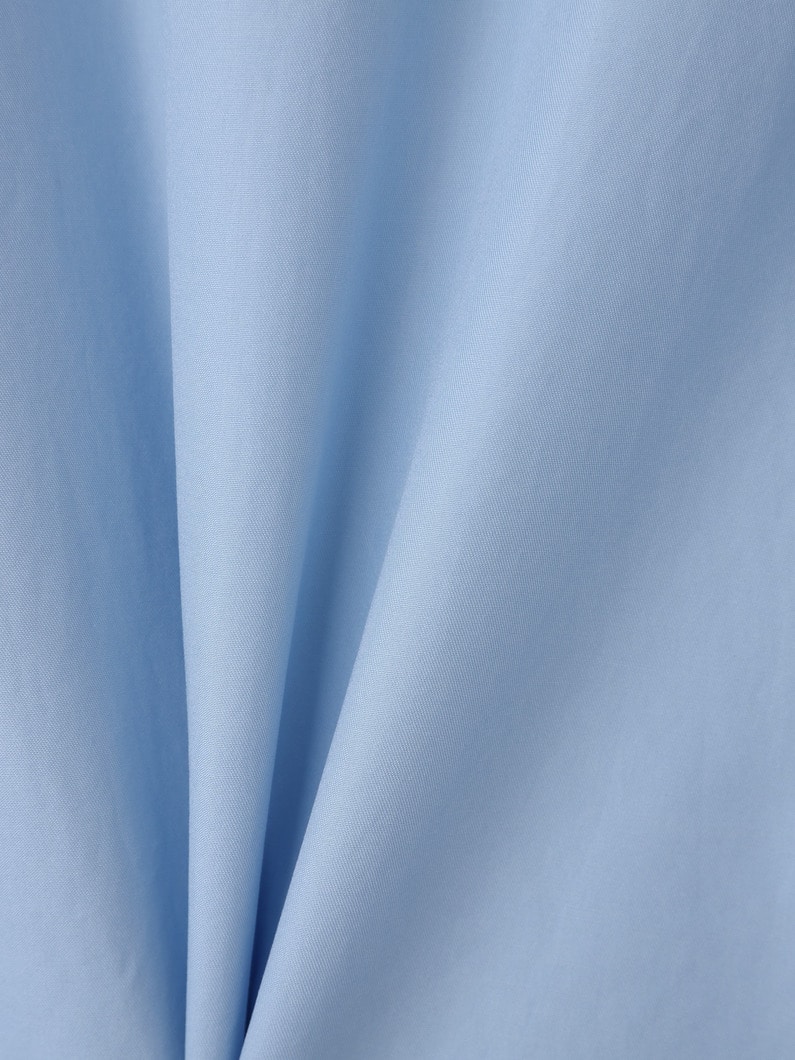 ウォッシュド フィンクス ツイル ハーフスリーブ シャツ 詳細画像 blue 3