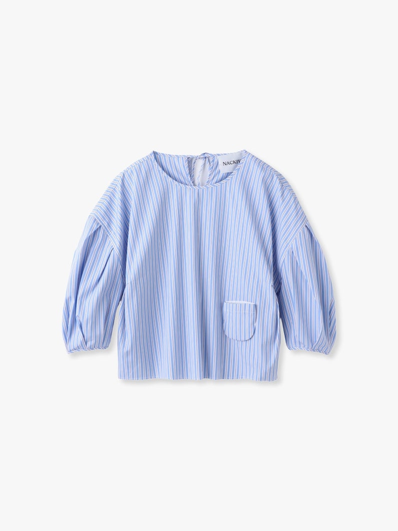 ストライプ ブラウス 詳細画像 blue 2