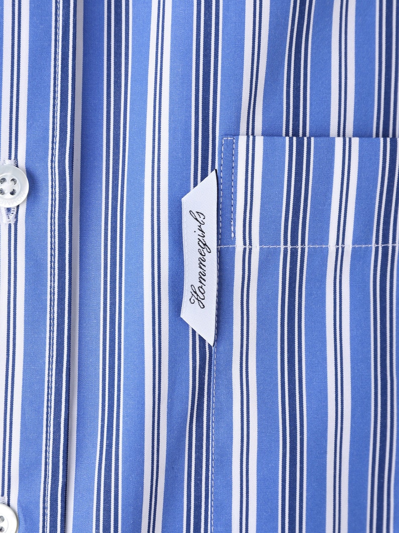 オックスフォード ストライプ シャツ 詳細画像 green 3