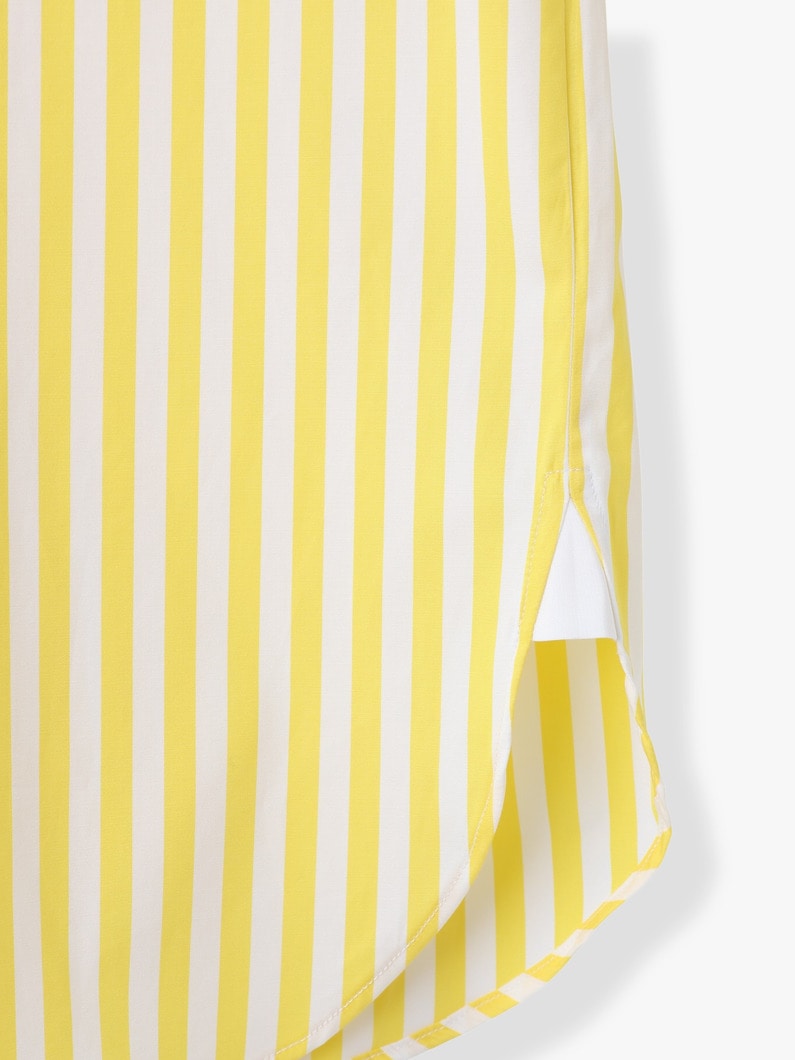 ダンディ ストライプ コットン シャツ（イエロー） 詳細画像 yellow 3
