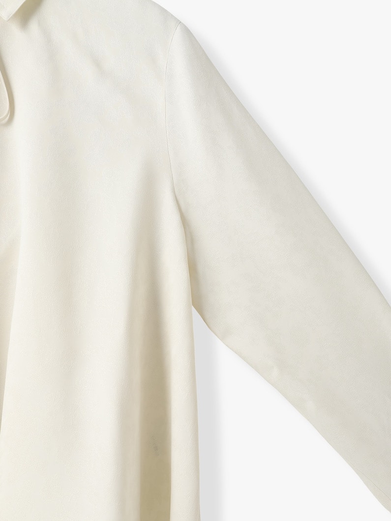 フラワー ビス ジャカード シャツ 詳細画像 ivory 2