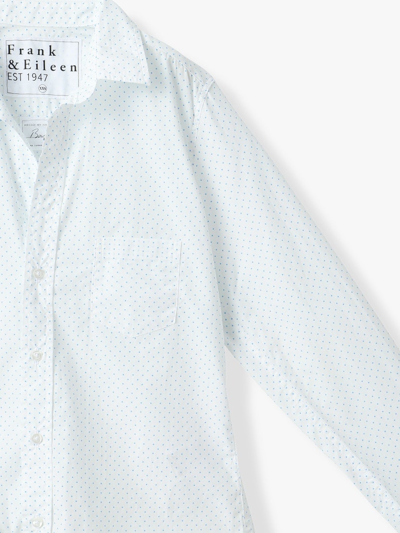 バリー イタリアンコットン ポルカドッツ シャツ 詳細画像 white pattern 2