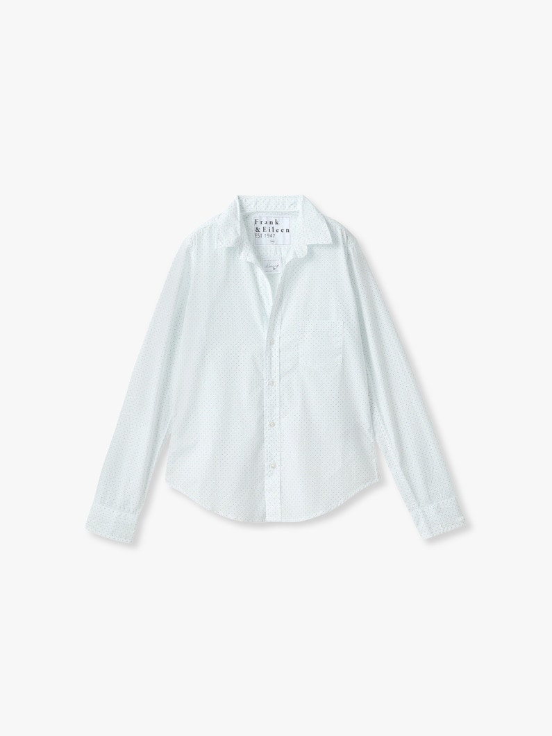 バリー イタリアンコットン ポルカドッツ シャツ 詳細画像 white pattern 1