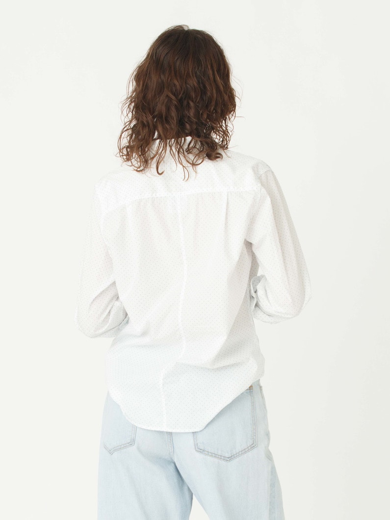 バリー イタリアンコットン ポルカドッツ シャツ 詳細画像 white pattern 2