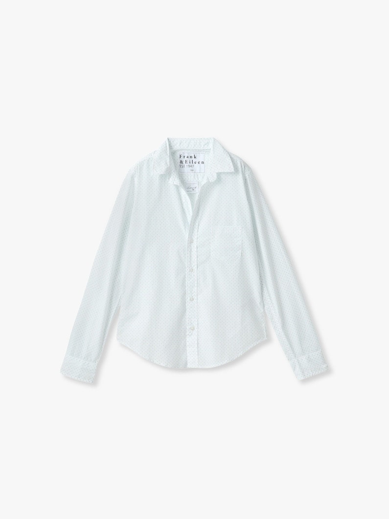 バリー イタリアンコットン ポルカドッツ シャツ 詳細画像 white pattern 4