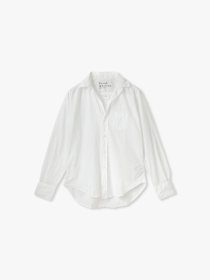 アイリーン コットンボイル シャツ 詳細画像 white