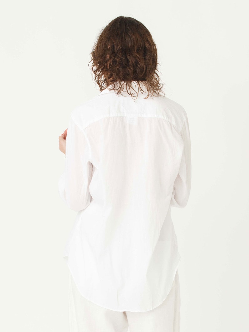 アイリーン コットンボイル シャツ 詳細画像 white 2