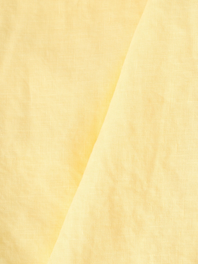 ギャビ ウォッシュドリネン スキッパーシャツ 詳細画像 yellow 3