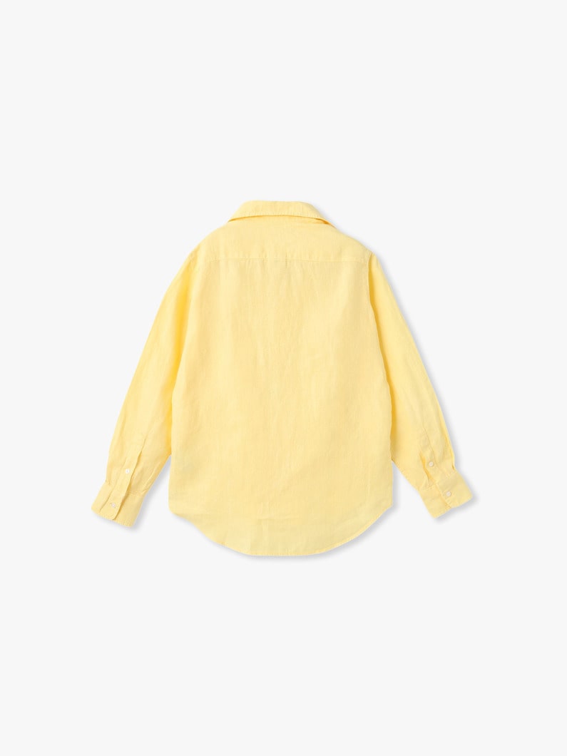 アイリーン イタリアンリネン シャツ（ホワイト/ベージュ/ネイビー/イエロー） 詳細画像 yellow 1