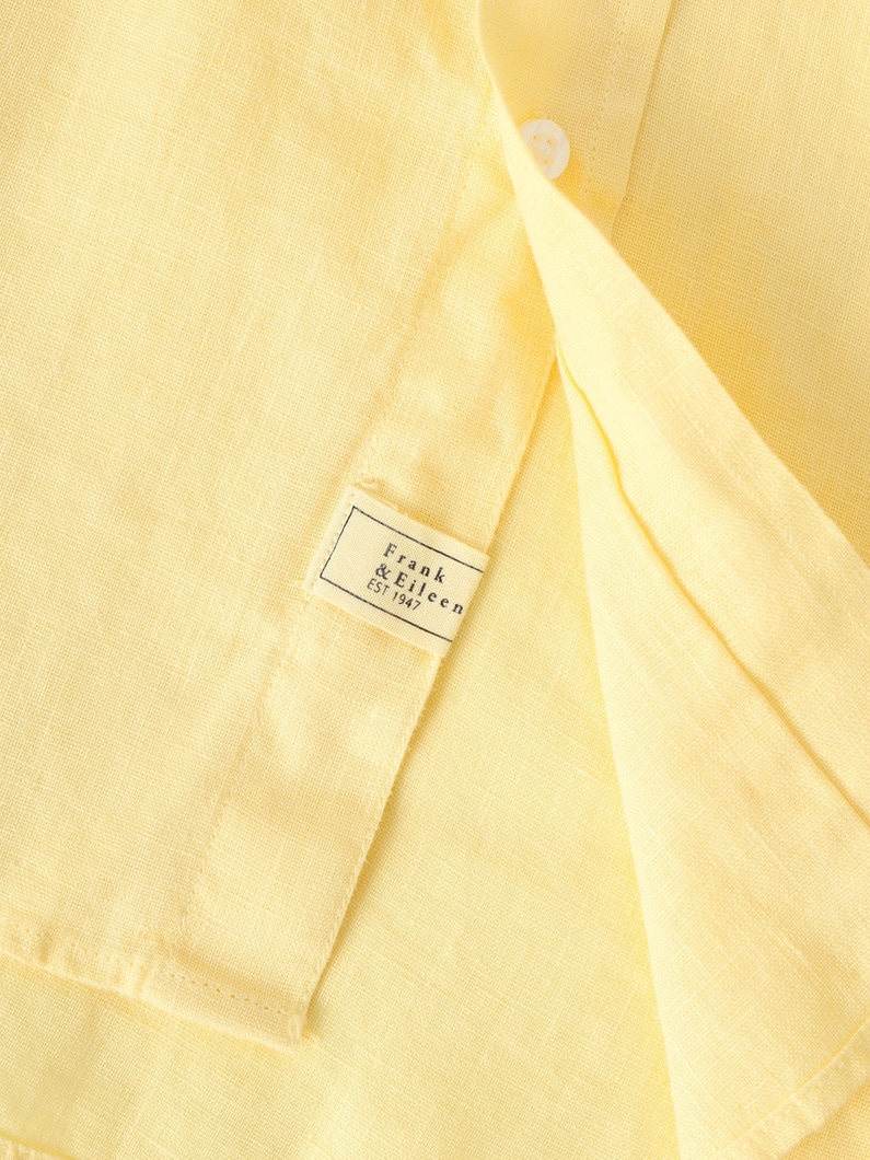 アイリーン イタリアンリネン シャツ（ホワイト/ベージュ/ネイビー/イエロー） 詳細画像 yellow 3