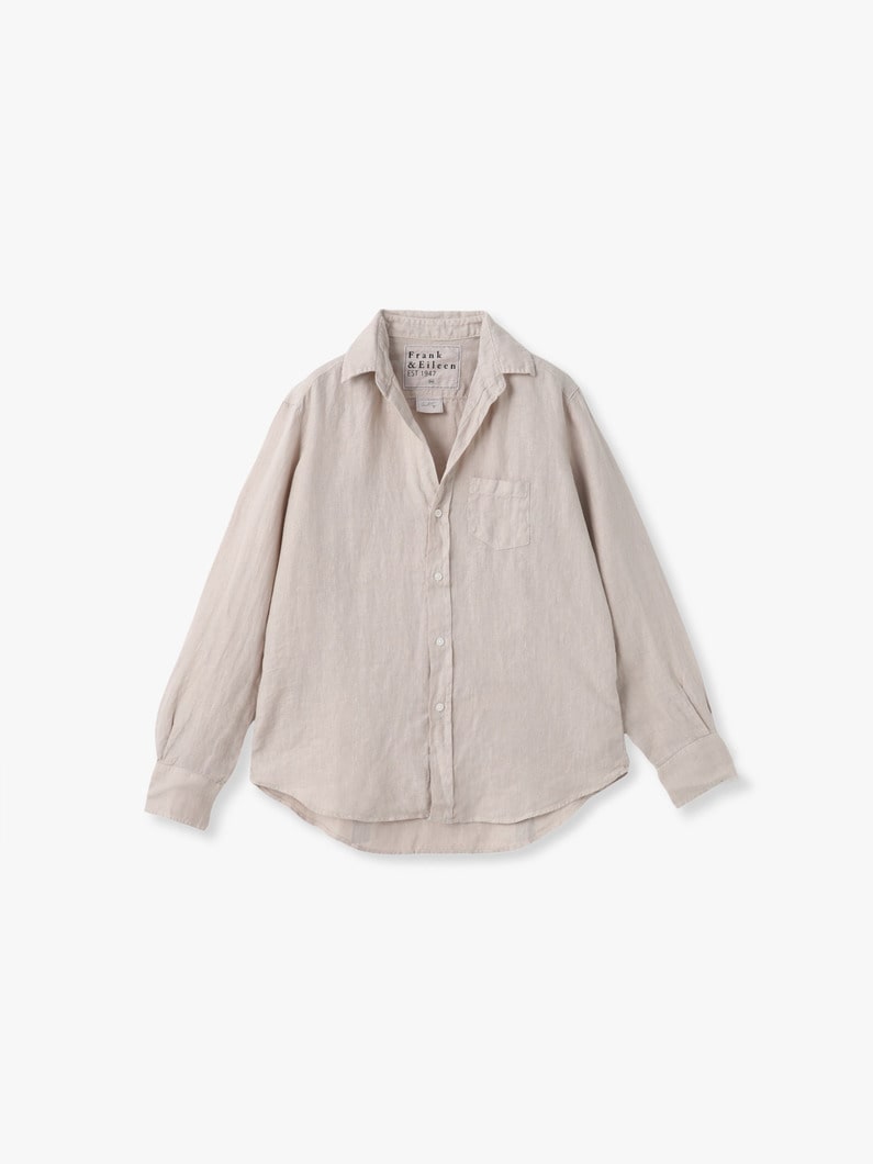 アイリーン イタリアンリネン シャツ（ホワイト/ベージュ/ネイビー/イエロー） 詳細画像 beige