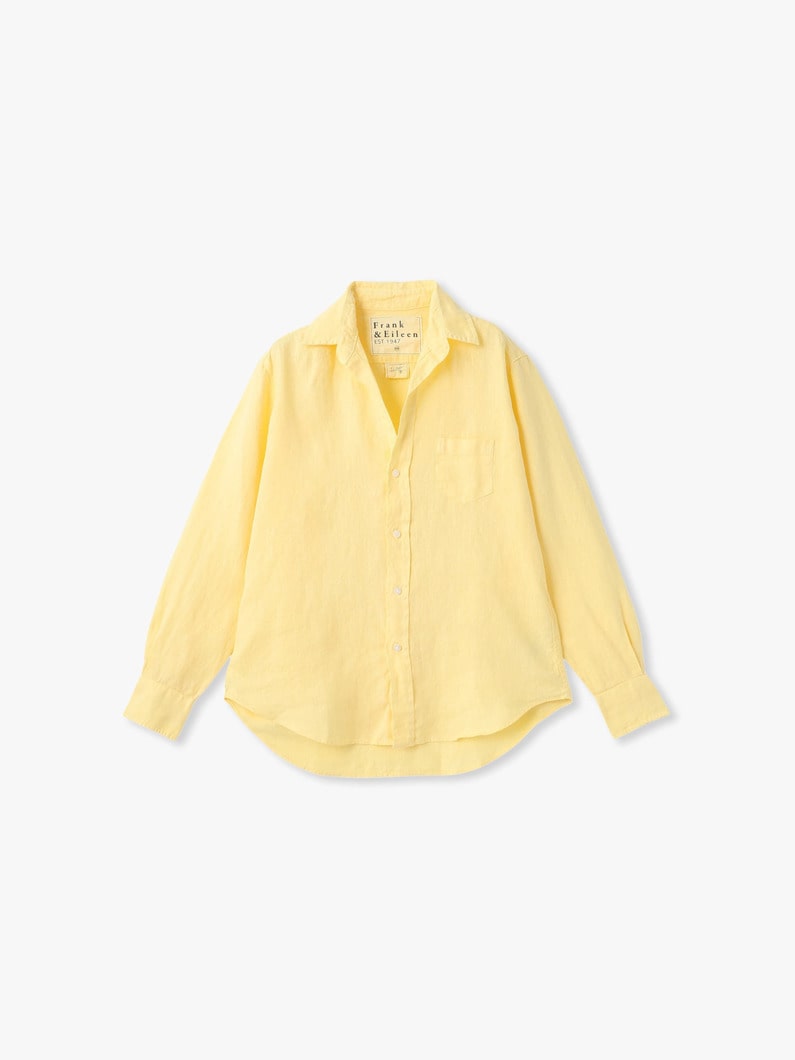 アイリーン イタリアンリネン シャツ（ホワイト/ベージュ/ネイビー/イエロー） 詳細画像 yellow 3