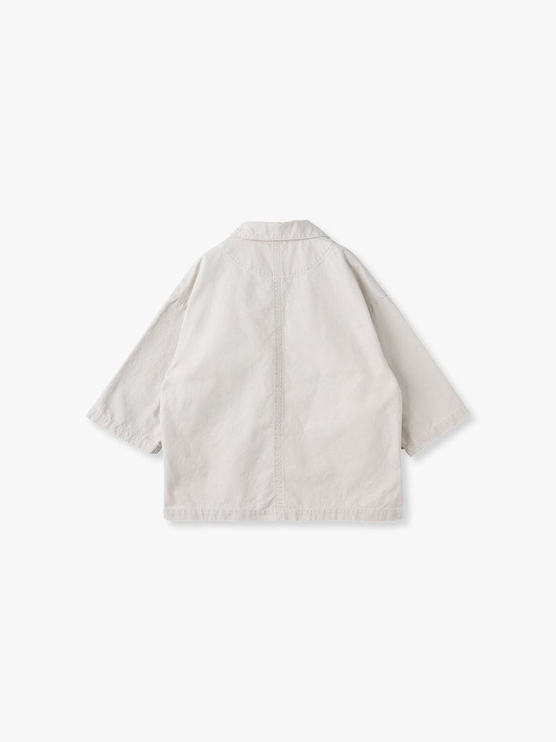 キャンバス シャツ プルオーバー 詳細画像 ivory 1