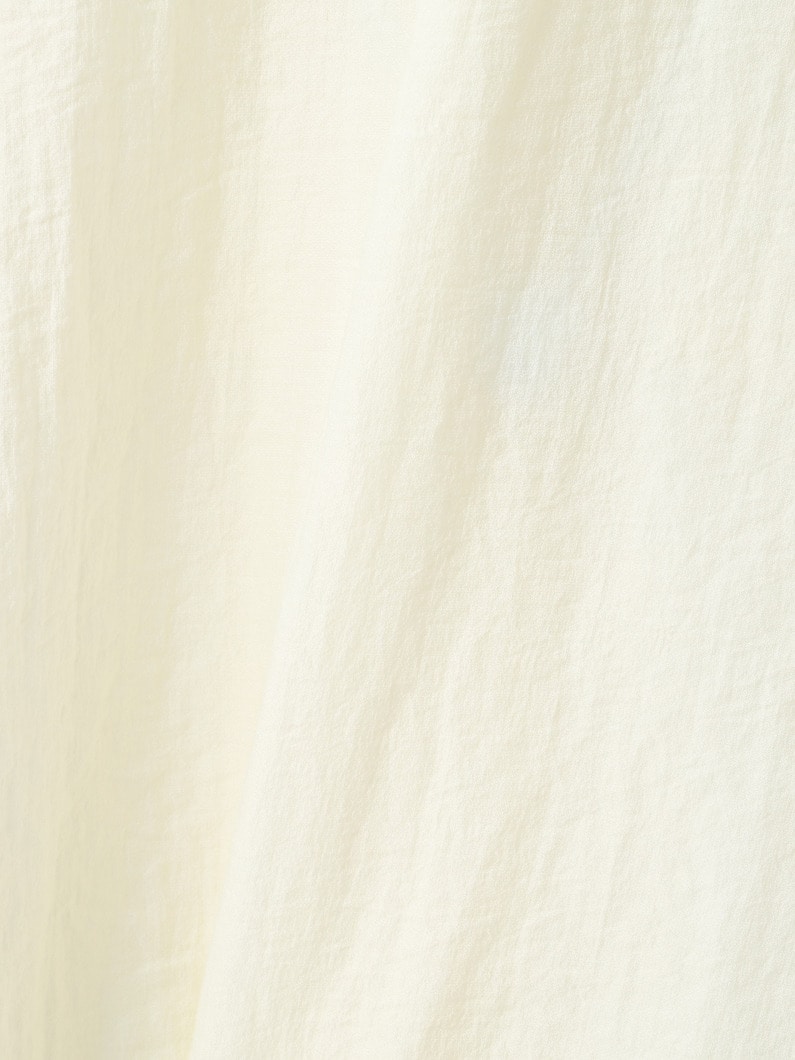 シアー シャツ（ホワイト/ブラウン） 詳細画像 brown 3