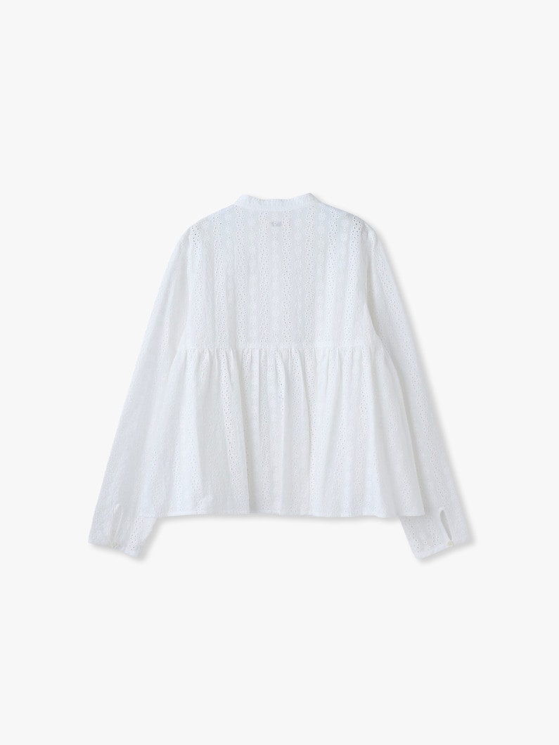 カットワーク ブラウス 詳細画像 white 1