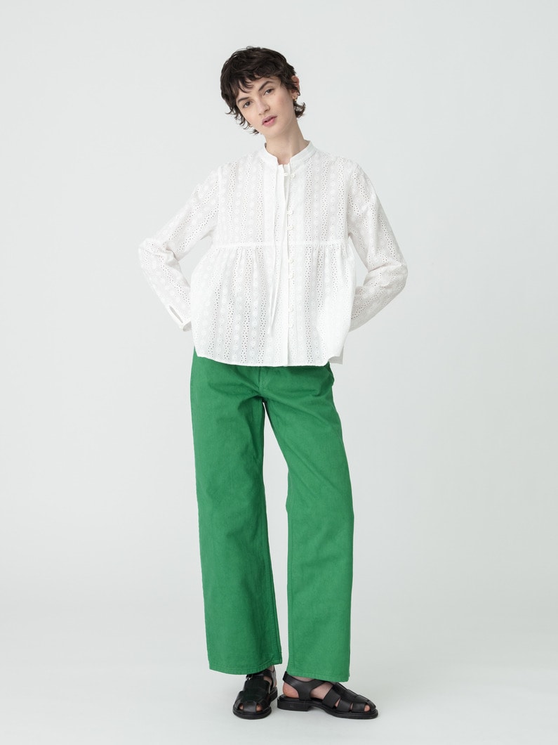 カットワーク ブラウス 詳細画像 white 3