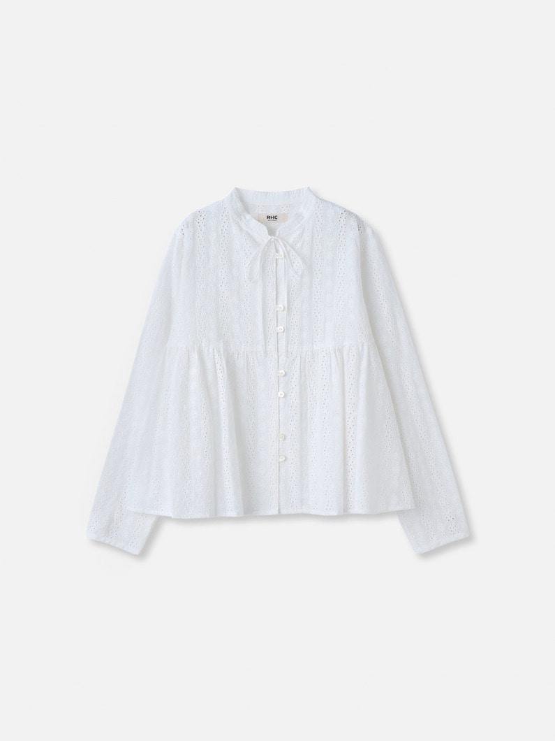 カットワーク ブラウス 詳細画像 white 4