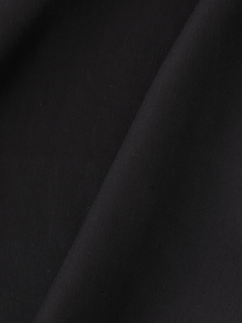 リネンアセテート シャツ（ブラック） 詳細画像 black 4