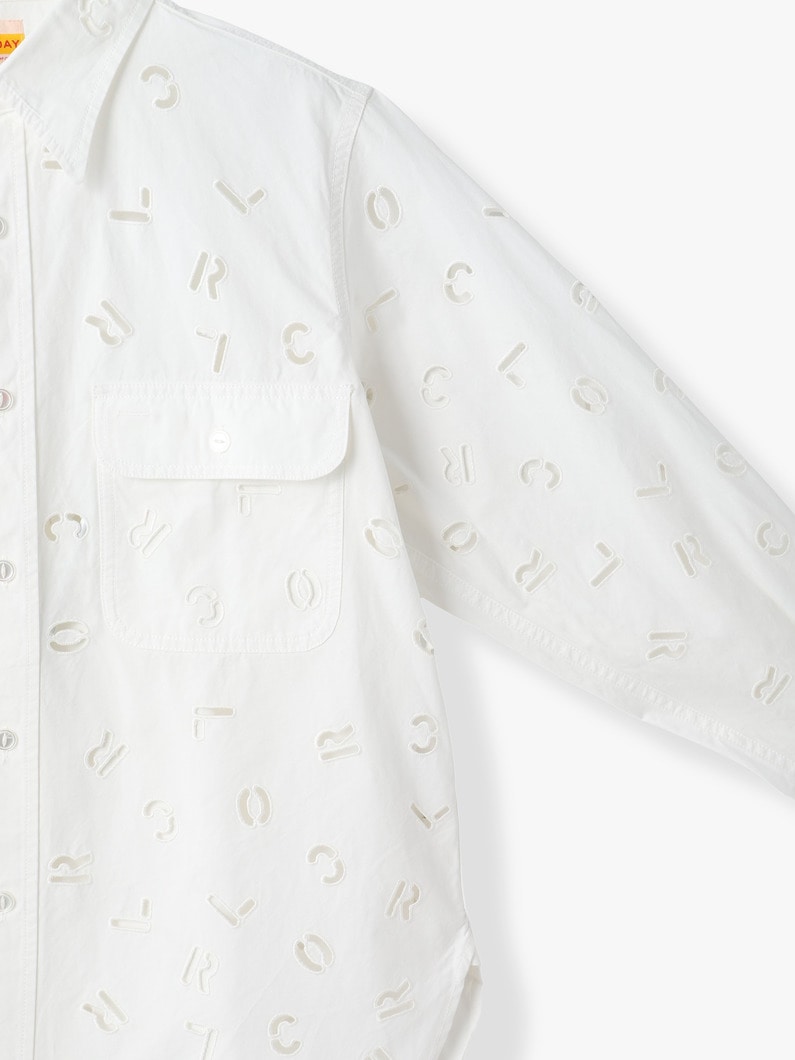 カットワーク シャツ 詳細画像 white 2