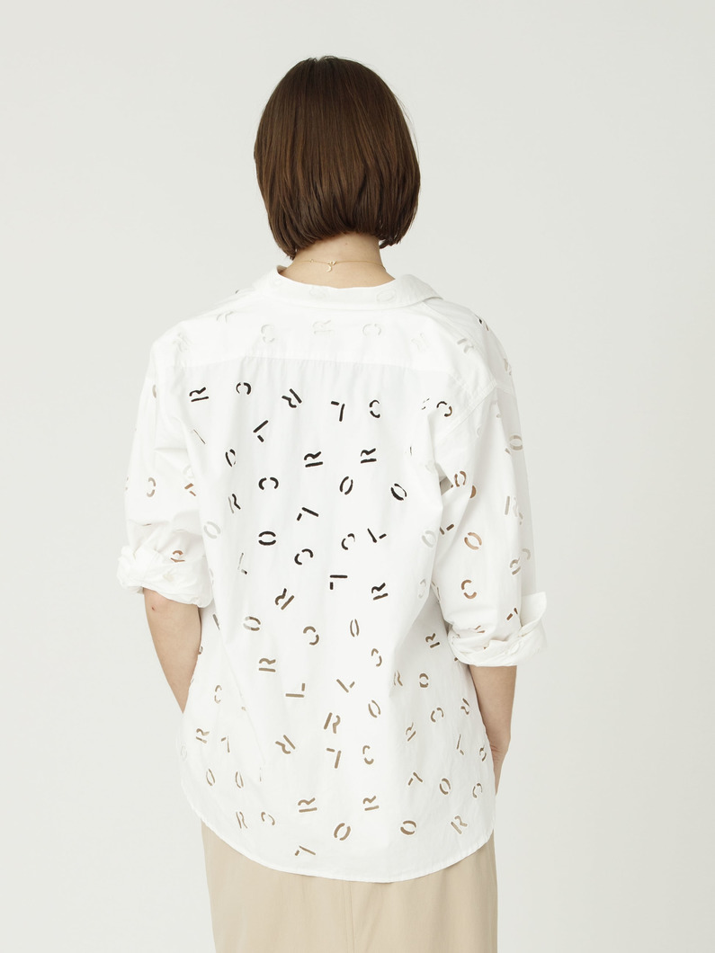 カットワーク シャツ 詳細画像 white 3