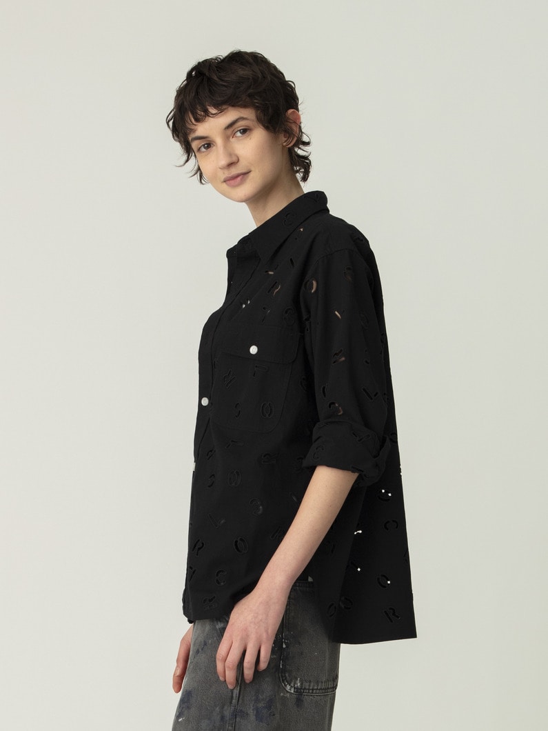 カットワーク シャツ 詳細画像 black 2