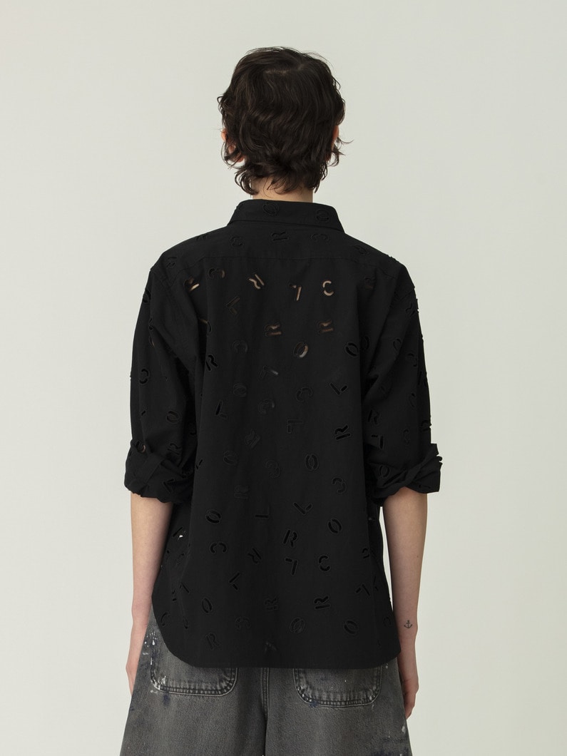 カットワーク シャツ 詳細画像 black 3
