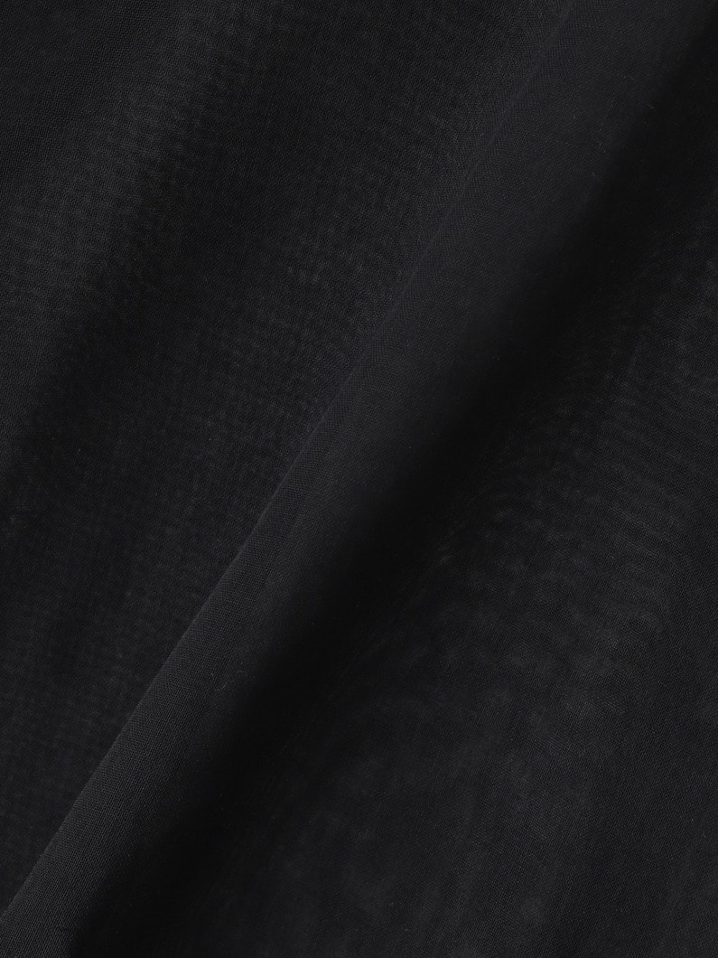 ソフトオーガンジー ブラウス 詳細画像 black 3